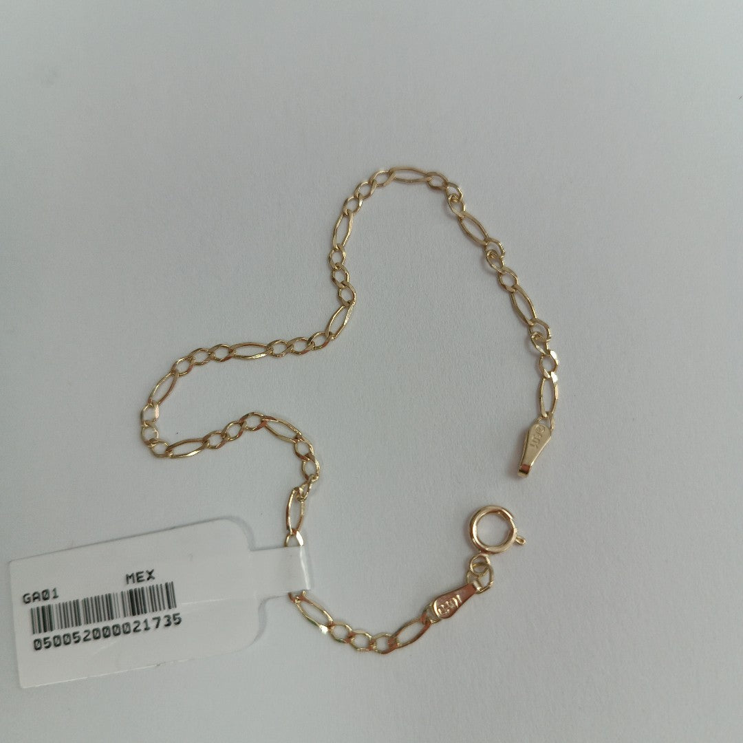 PULSERAS TEJIDO 3X1 ORO 10K 18 CM 1.1 GR (NUEVO)