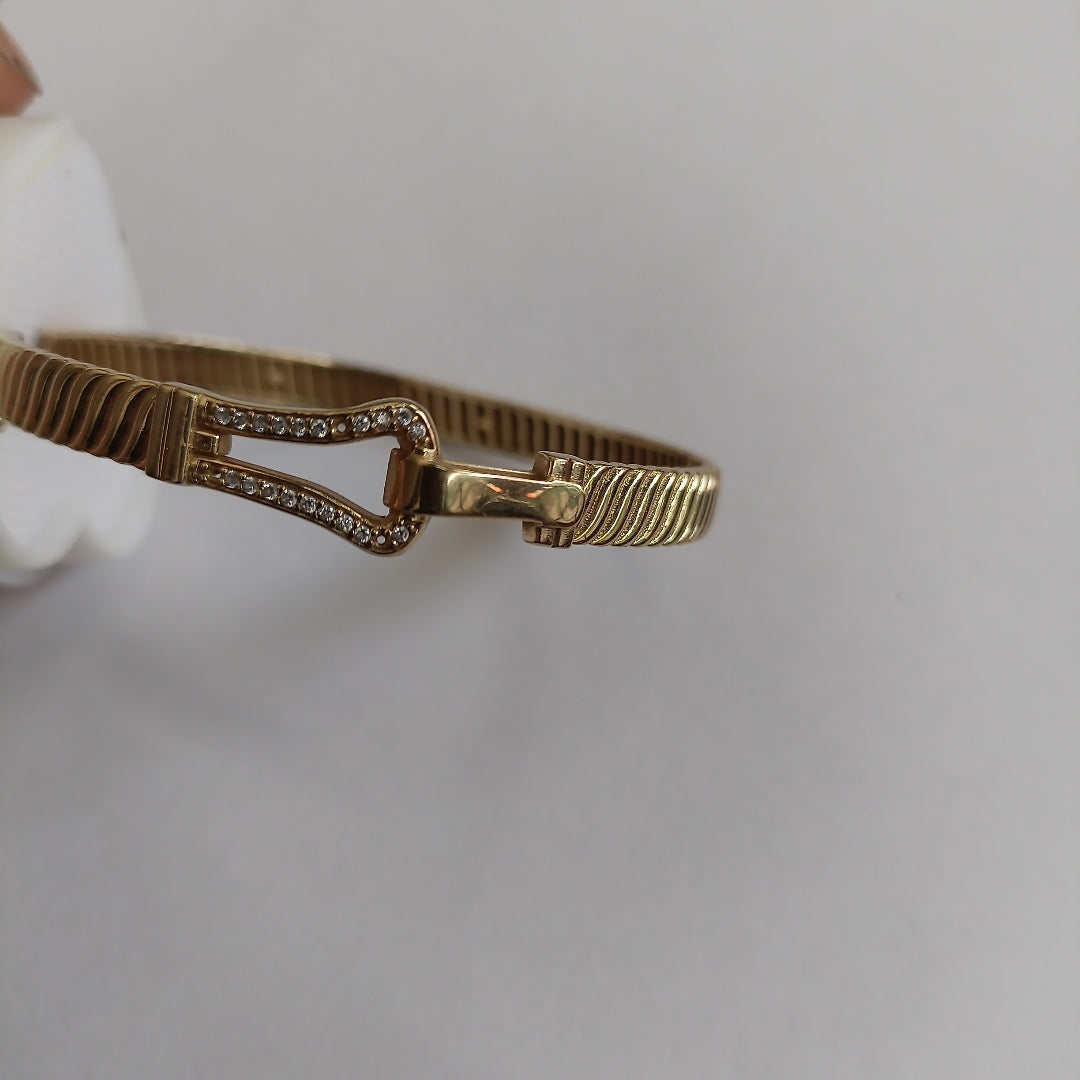 PULSERA RIGIDA ORO 14 K 11.7 GRMS (SEMINUEVO)