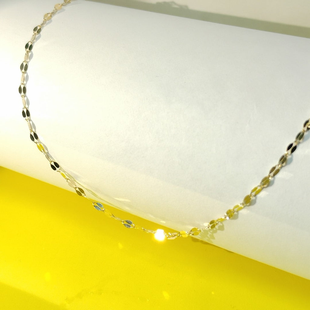 CADENAS TEJIDO ESPECIAL ORO 10K 40 A 45 CM 1 GR (NUEVO)