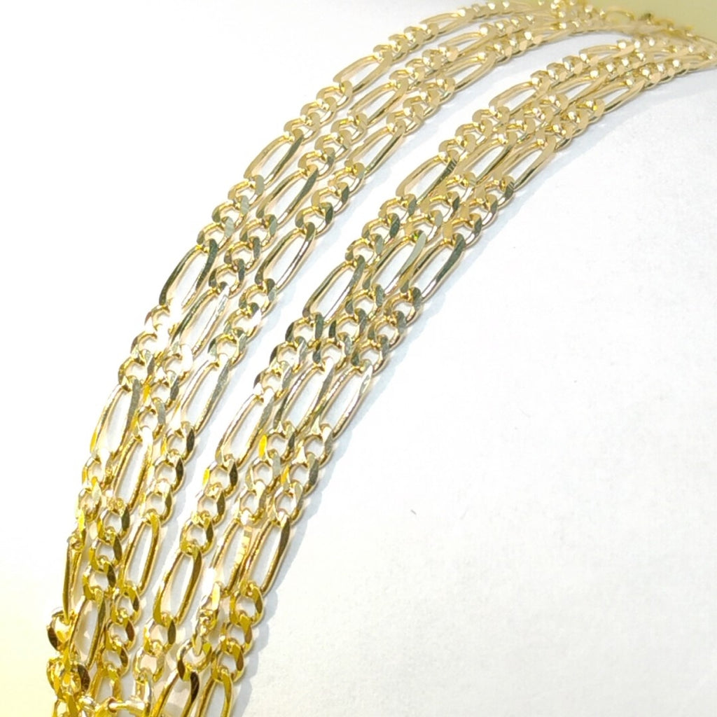 CADENAS TEJIDO 3X1 ORO 10K 55 CM 3.2 GR (NUEVO)