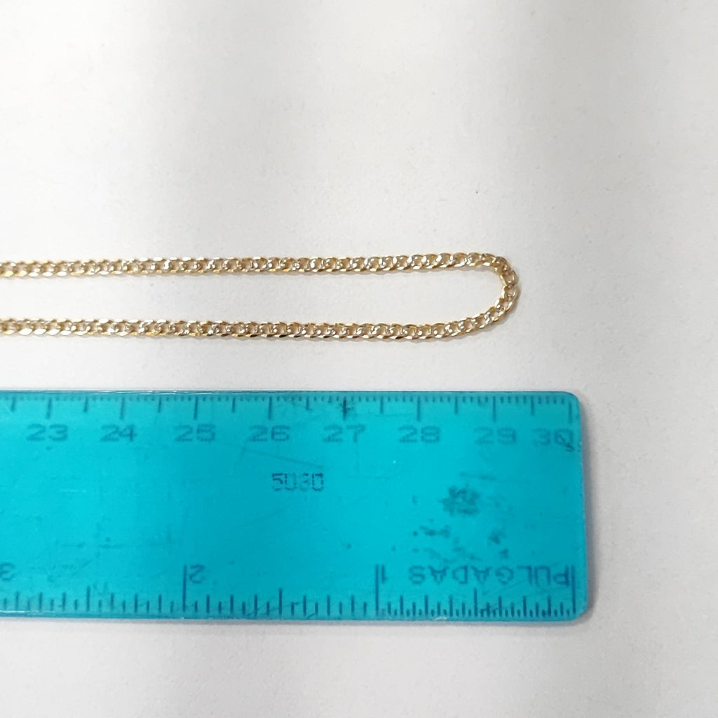 CADENAS BARBADA DIAMANTADA ORO 14K 60 CM 6.1 GR (NUEVO)