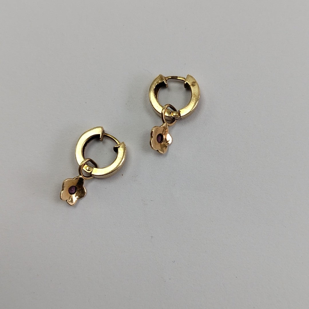 ARRACADAS PAR ORO 14 K 2.8 GRMS (SEMINUEVO)