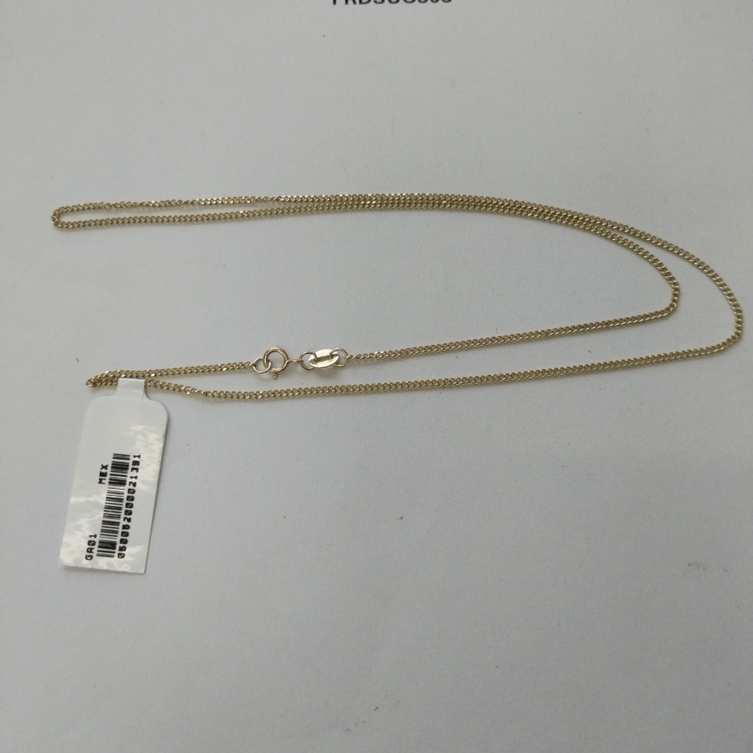 CADENAS TEJIDO BARBADA ORO 10K 50 CM 2.7 GR (NUEVO)