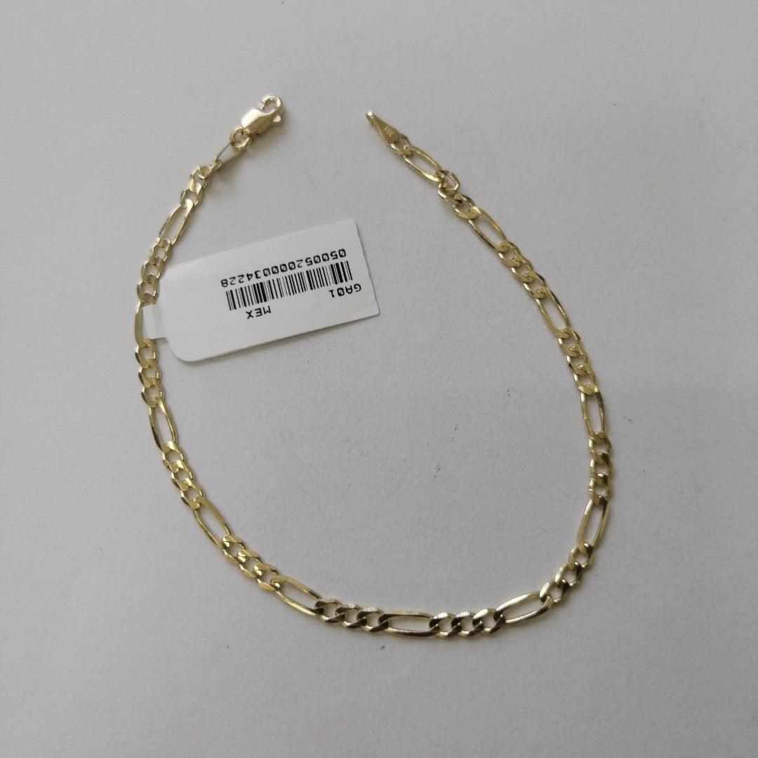 PULSERAS 3X1 ORO 14K 21 CM 3.3 GR (NUEVO)