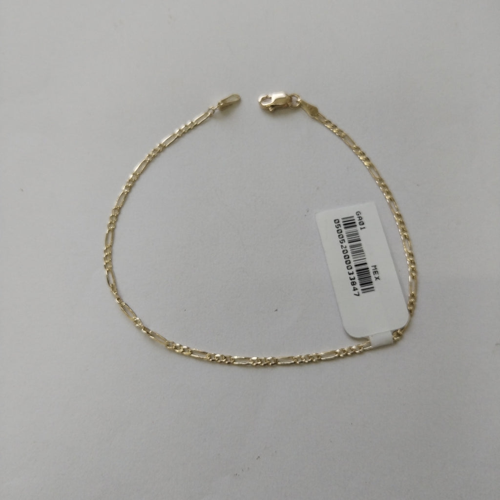 PULSERAS BARBADA ORO 14K 21 CM 1.7 GR (NUEVO)