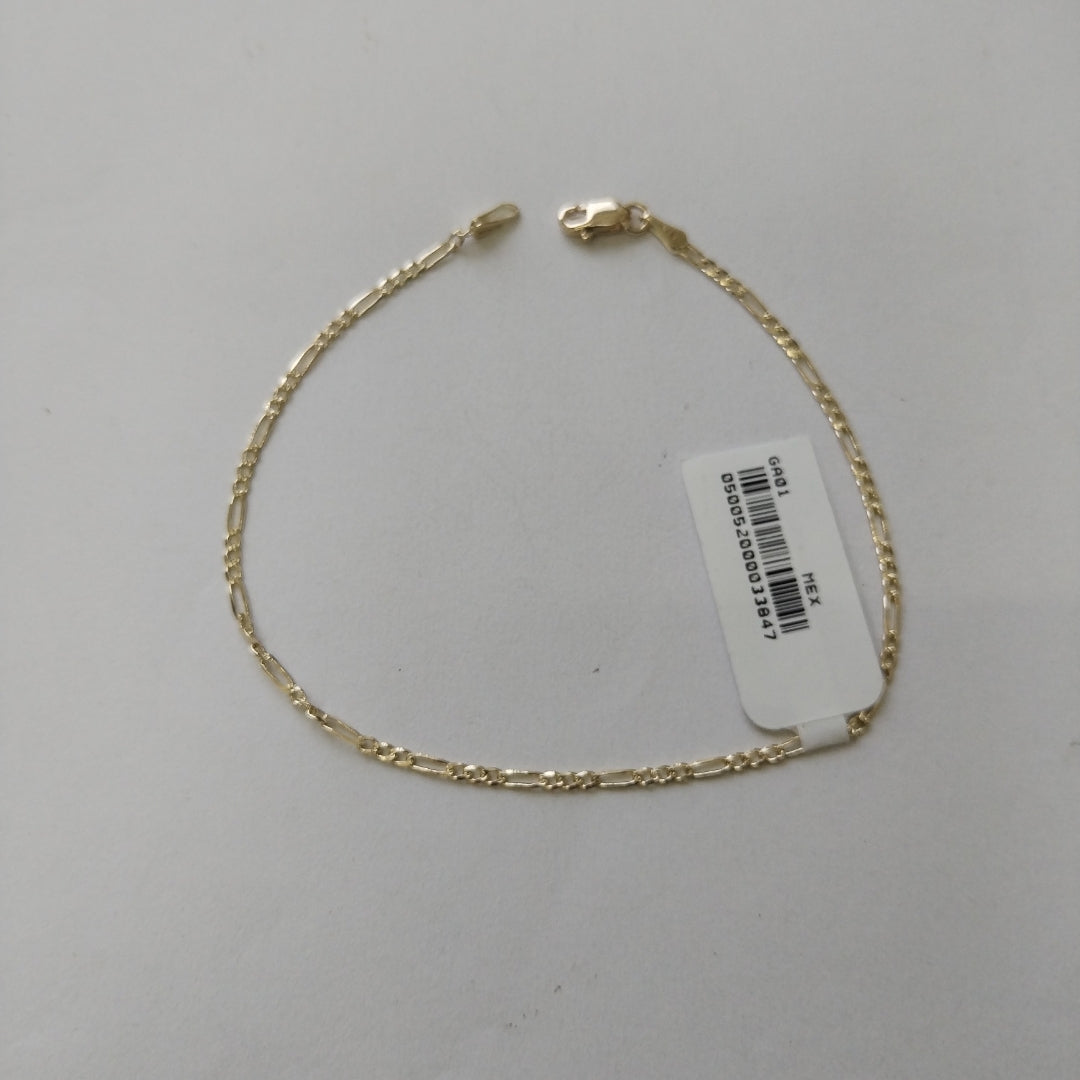 PULSERAS BARBADA ORO 14K 21 CM 1.7 GR (NUEVO)