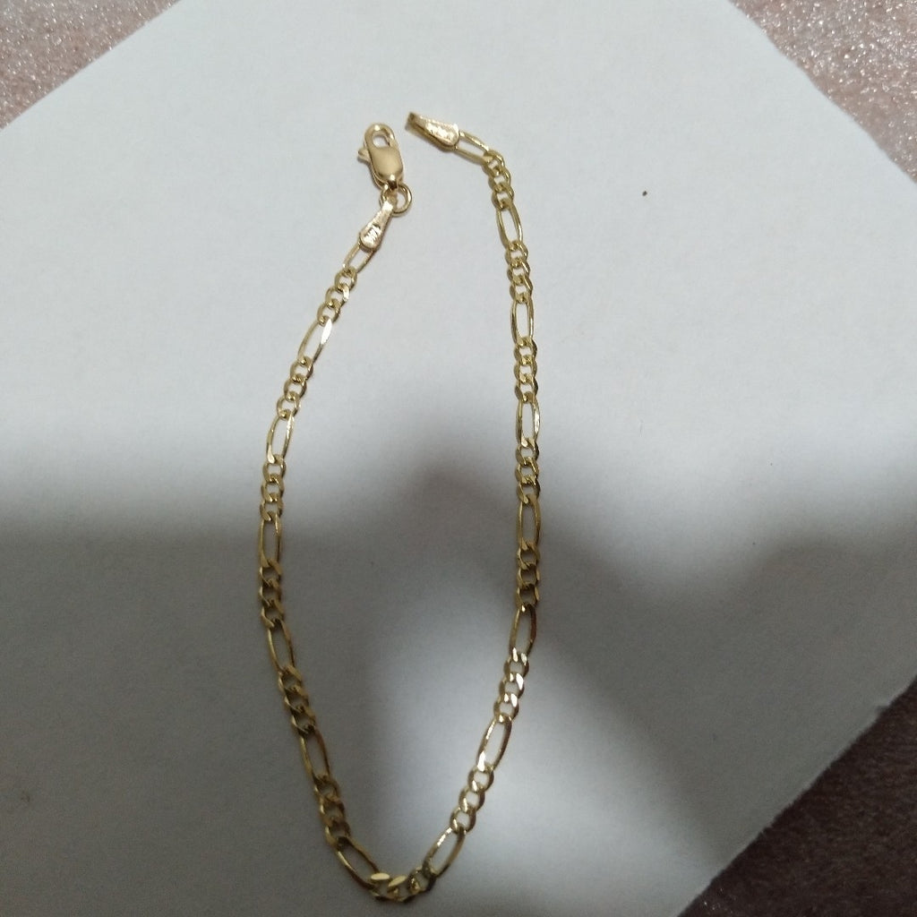 PULSERAS TEJIDO 3X1 ORO 14K 18 CM 1.9 GR (NUEVO)
