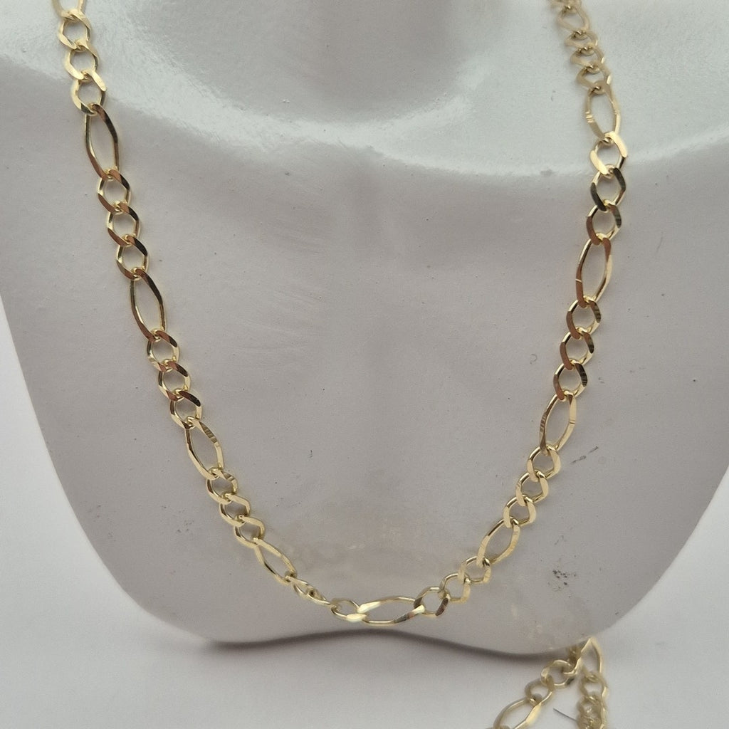 CADENAS TEJIDO 3X1 ORO 10K 55 CM 4 GR (NUEVO)