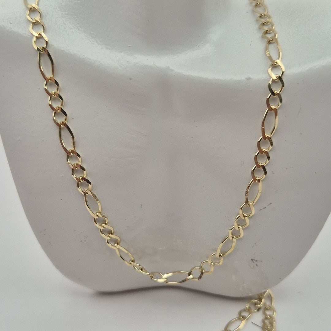 CADENAS TEJIDO 3X1 ORO 10K 55 CM 4 GR (NUEVO)
