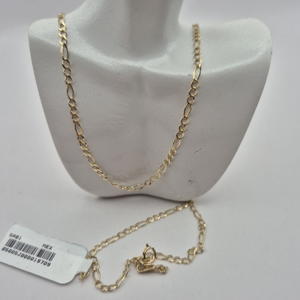 CADENAS TEJIDO 3X1 ORO 10K 50 CM 2.7 GR (NUEVO)