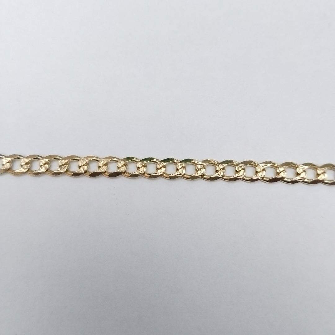 PULSERAS BARBADA ORO 14K 18 CM 4.6 GR (NUEVO)