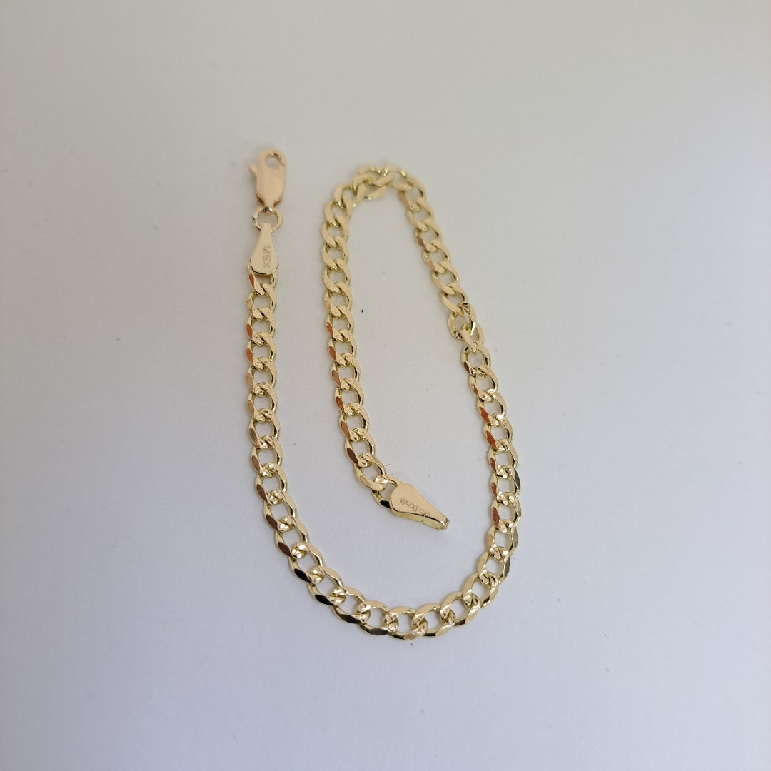 PULSERAS BARBADA ORO 14K 21 CM 5.3 GR (NUEVO)