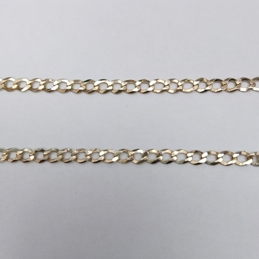 PULSERAS TEJIDO BARBADA ORO 10K 21 CM 3.8 GR (NUEVO)