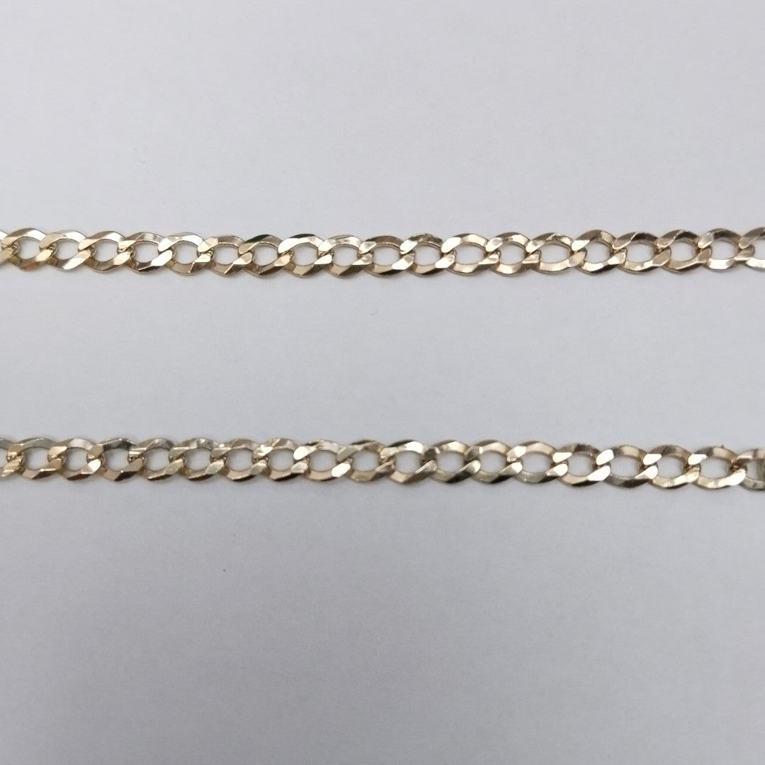 PULSERAS TEJIDO BARBADA ORO 10K 21 CM 3.8 GR (NUEVO)
