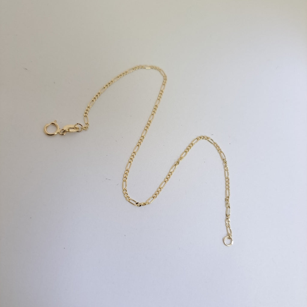 PULSERAS TEJIDO 3X1 ORO 14K 21 CM 1 GR (NUEVO)