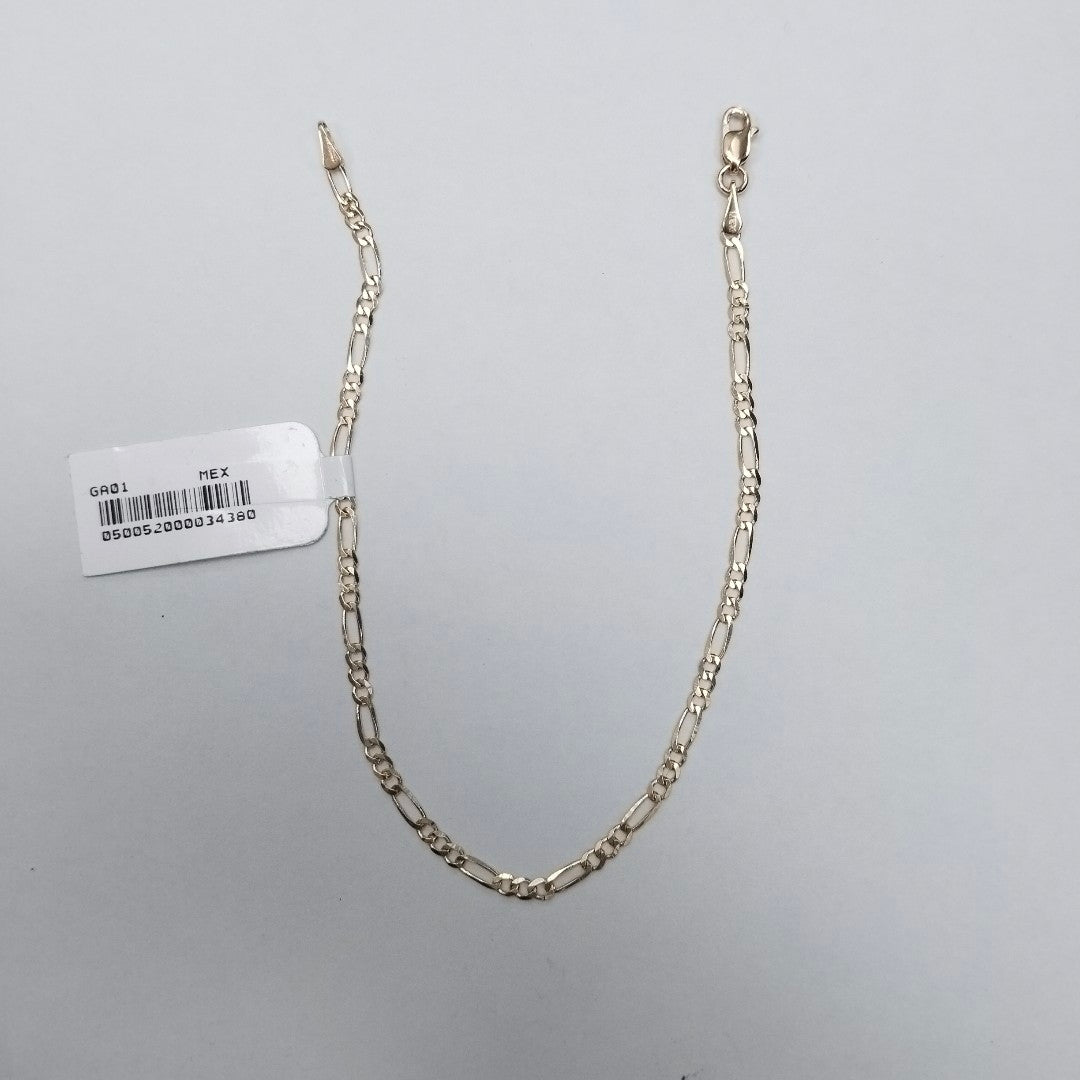 PULSERAS 3X1 ORO 14K 21 CM 2 GR (NUEVO)