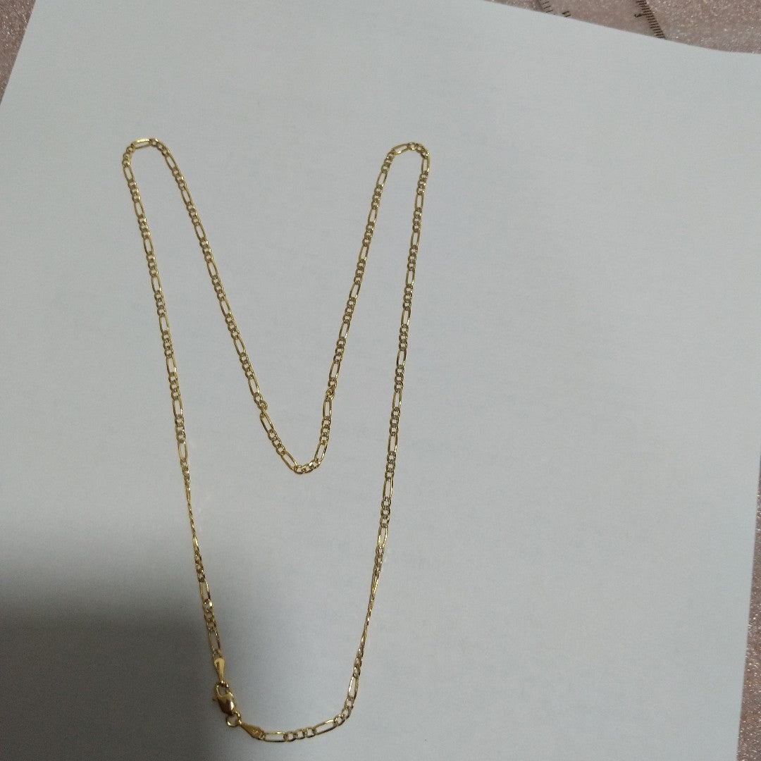 CADENAS TEJIDO 3X1 ORO 14K 55 CM 4.5 GR (NUEVO)
