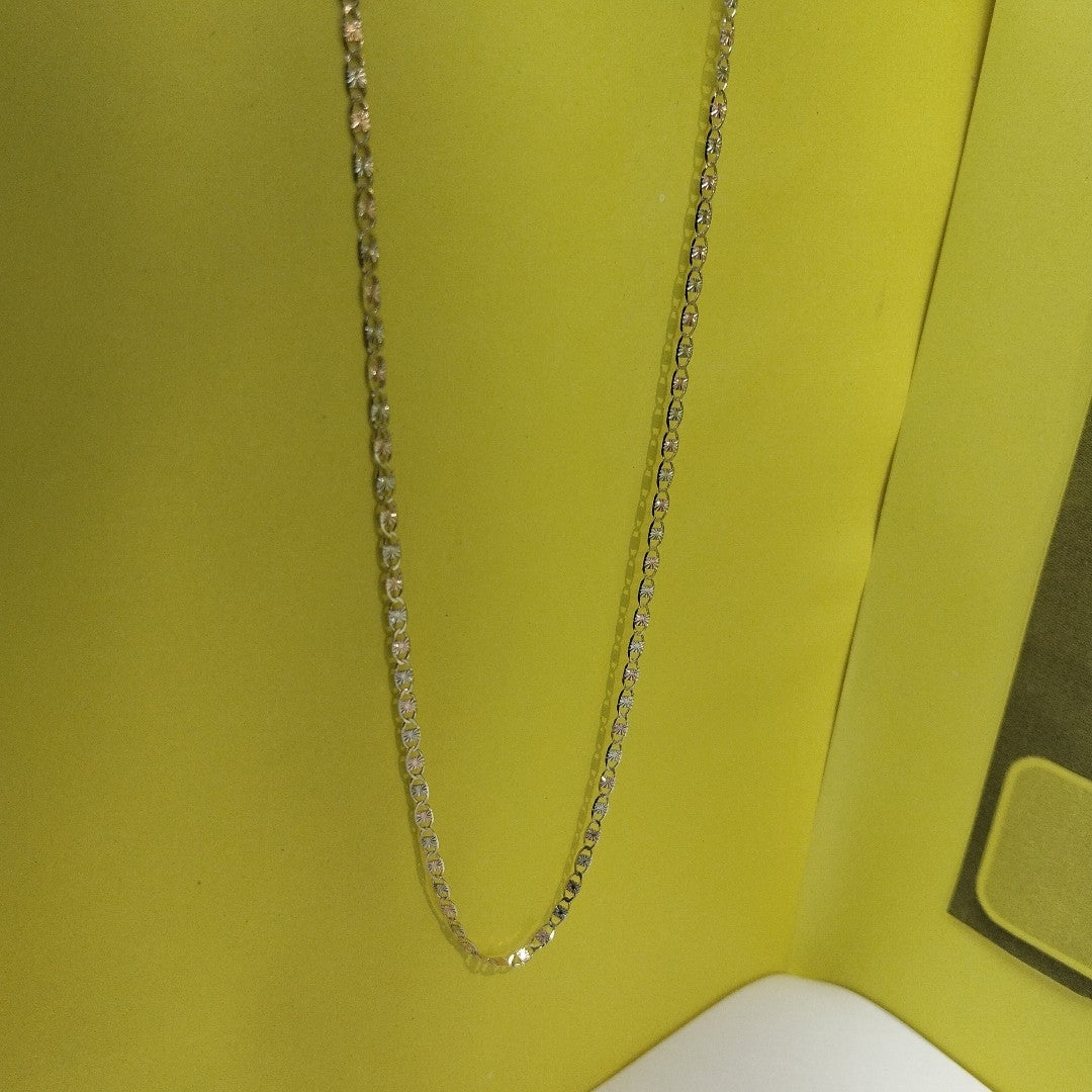 CADENAS TEJIDO GUCHI ORO 10K 55 CM 2.7 GR (NUEVO)
