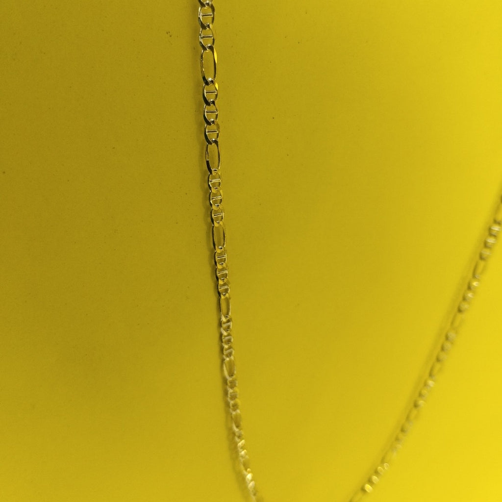 CADENAS TEJIDO FIGARO GUCHI ORO 10K 60 CM 5.3 GR (NUEVO)