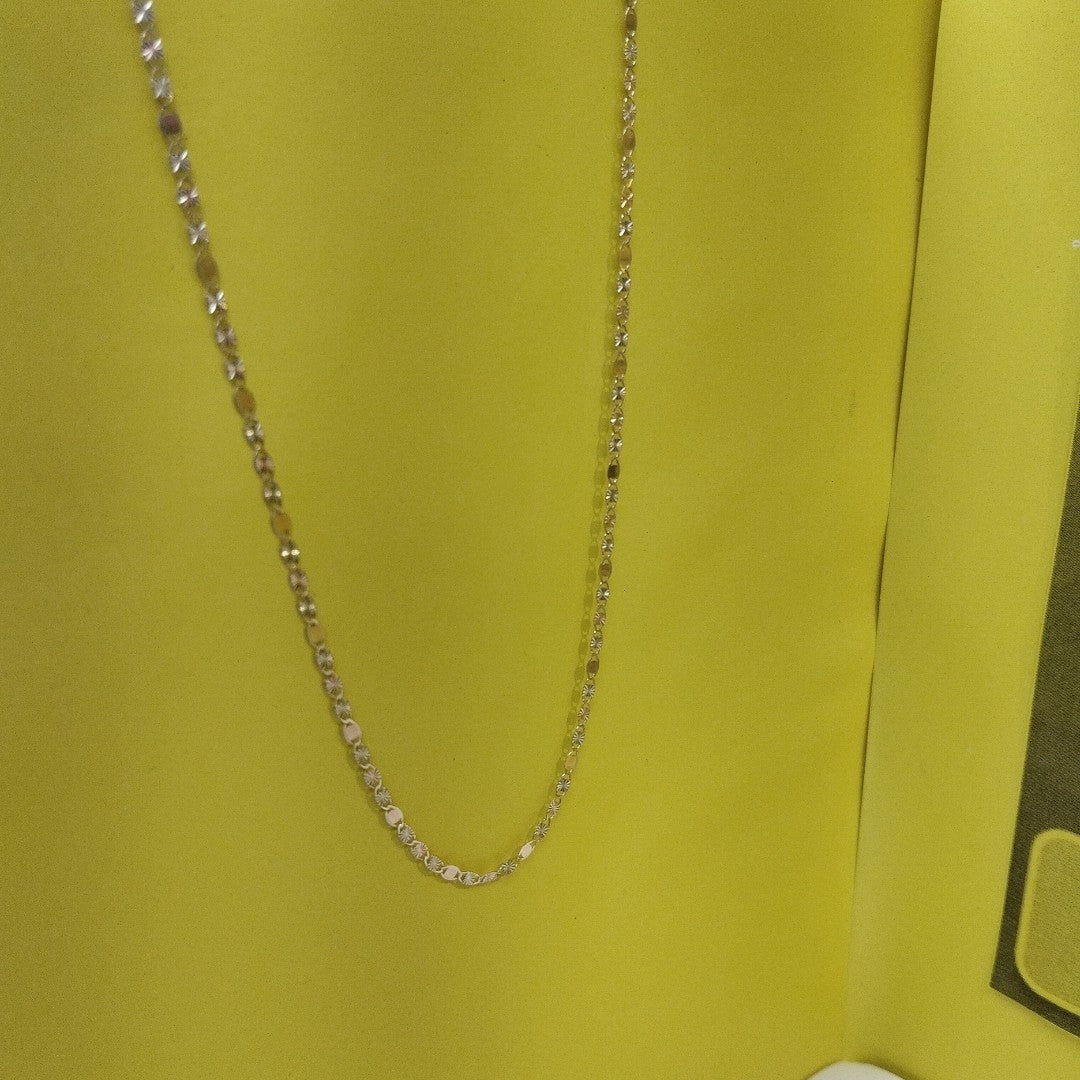 CADENAS TEJIDO GUCHI ORO 10K 40 A 45 CM 1.4 GR (NUEVO)