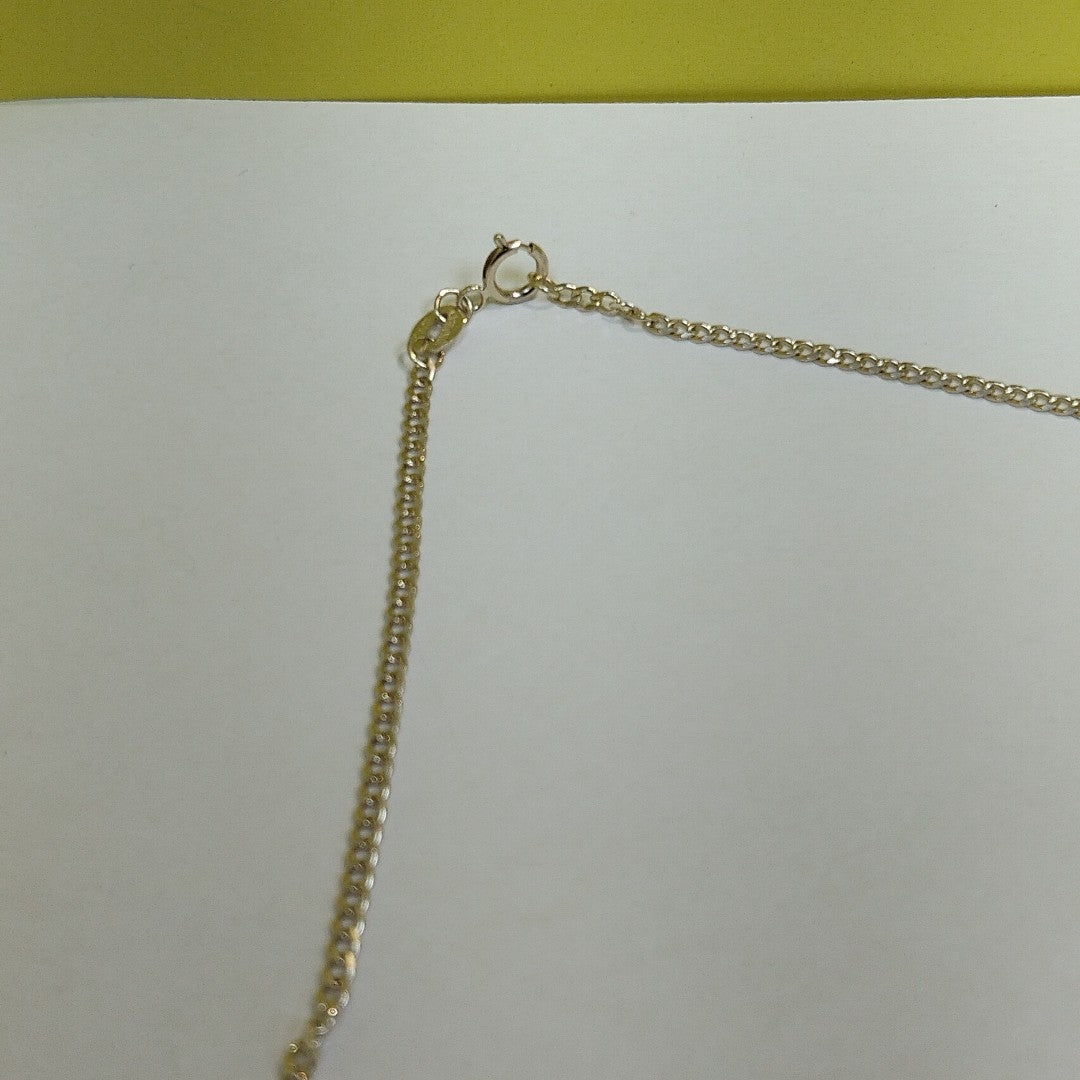 CADENAS TEJIDO BARBADA ORO 10K 50 CM 3.5 GR (NUEVO)