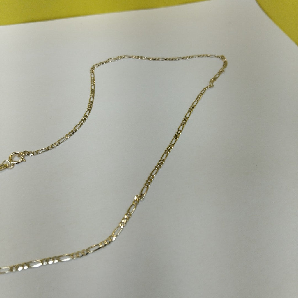 CADENAS TEJIDO 3X1 ORO 10K 55 CM 3.2 GR (NUEVO)