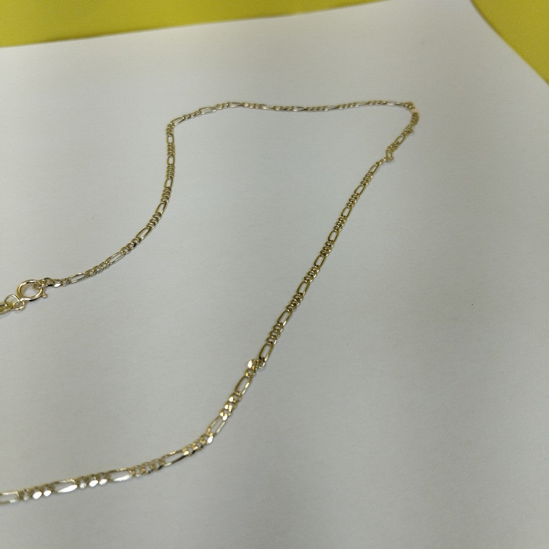 CADENAS TEJIDO 3X1 ORO 10K 55 CM 3.2 GR (NUEVO)