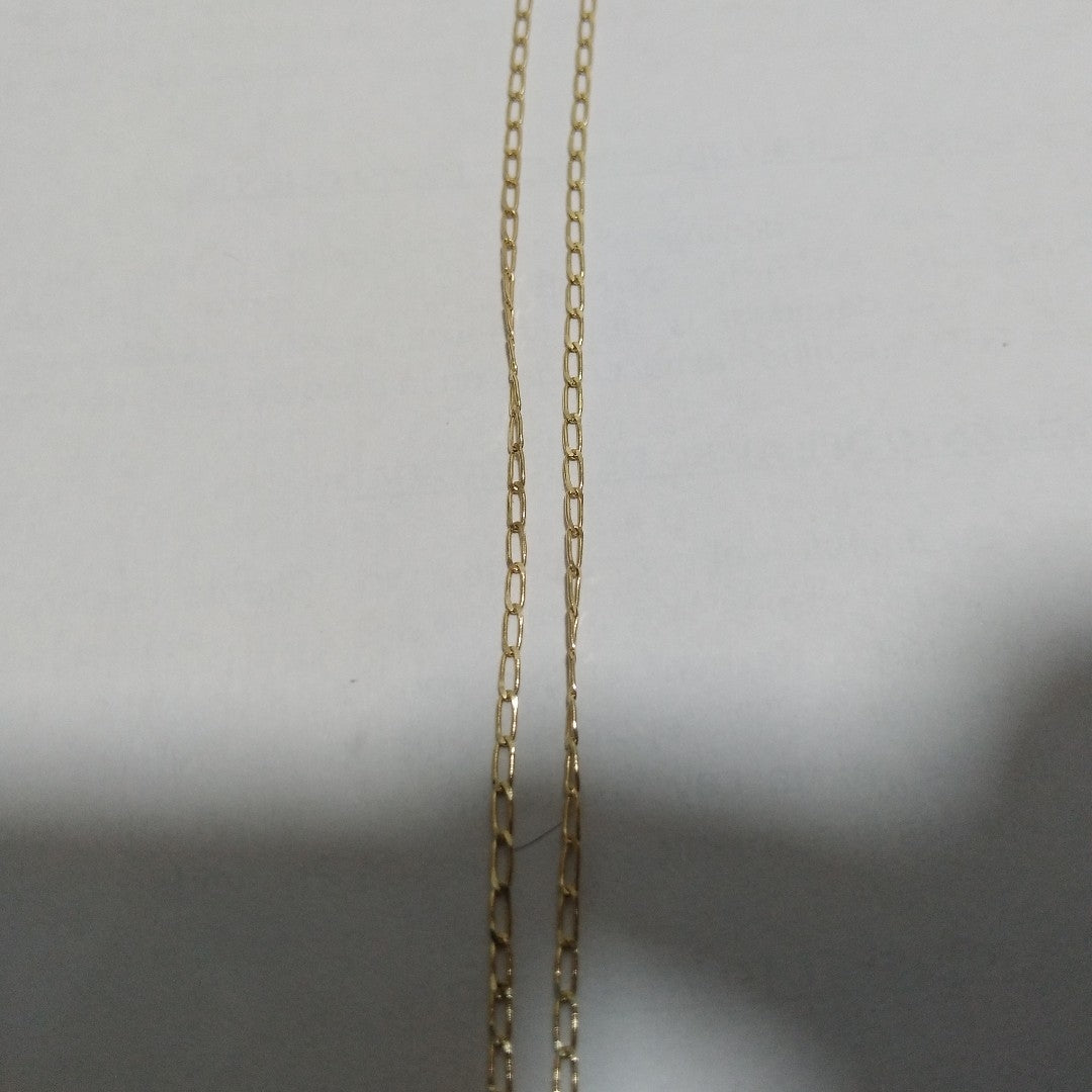 CADENAS TEJIDO ESLABONES ORO 10K 60 CM 2.1 GR (NUEVO)