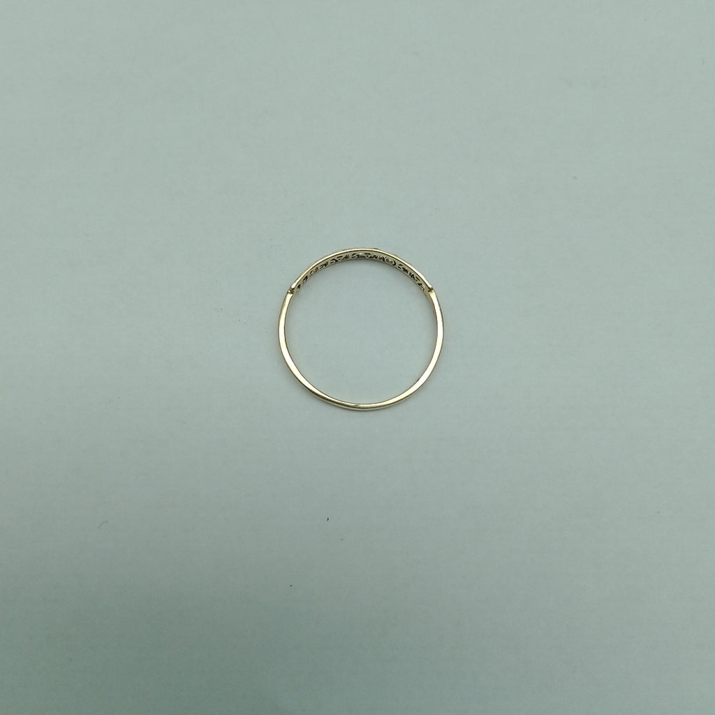 ANILLO DE GRADUACIÓN ORO, RODIADO 10 K 0.9 GRMS (SEMINUEVO)