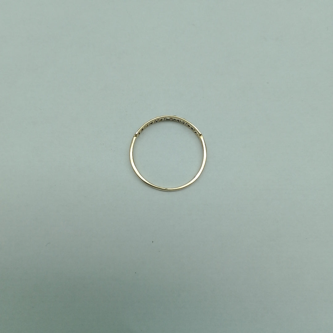 ANILLO DE GRADUACIÓN ORO, RODIADO 10 K 0.9 GRMS (SEMINUEVO)