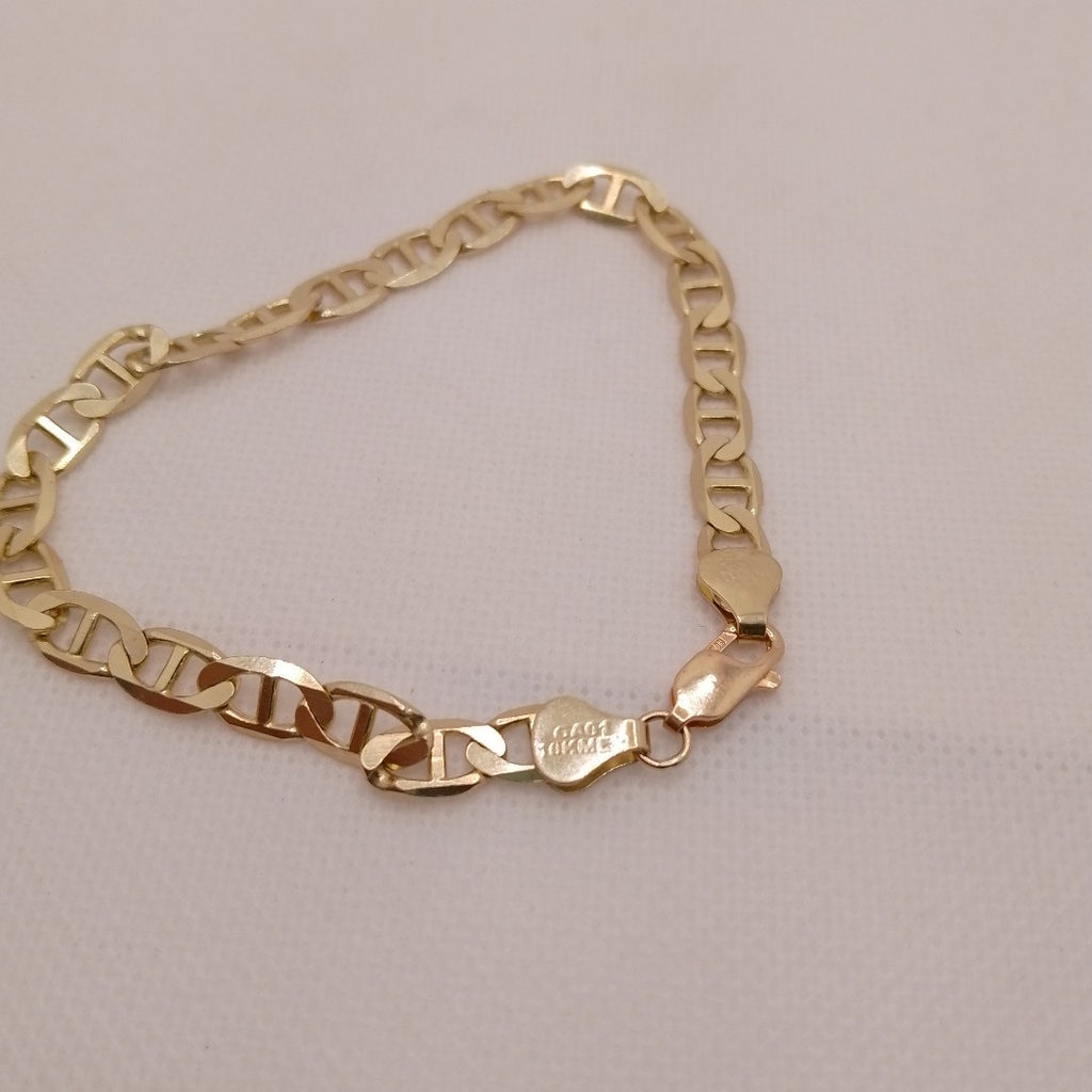 PULSERAS TEJIDO GUCHI ORO 10K 21 CM 11 GR (NUEVO)