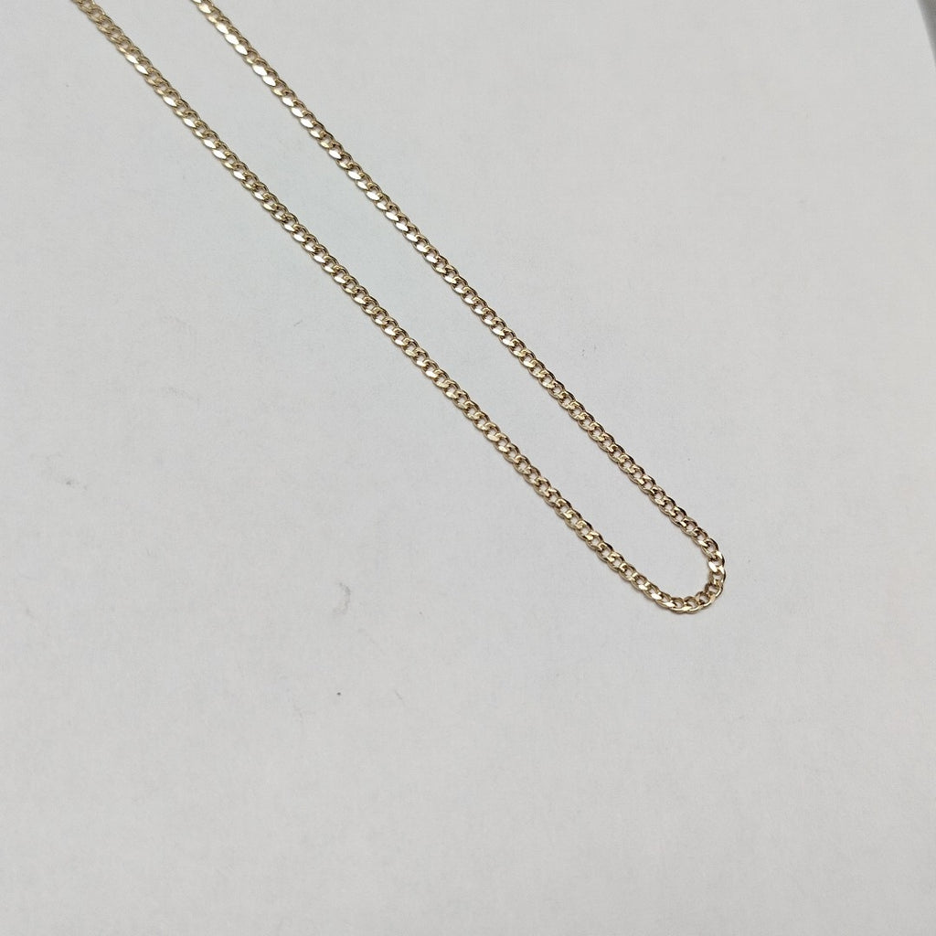 CADENAS TEJIDO BARBADA ORO 10K 55 CM 3.8 GR (NUEVO)