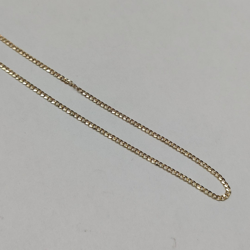 CADENAS TEJIDO BARBADA ORO 10K 50 CM 3.5 GR (NUEVO)