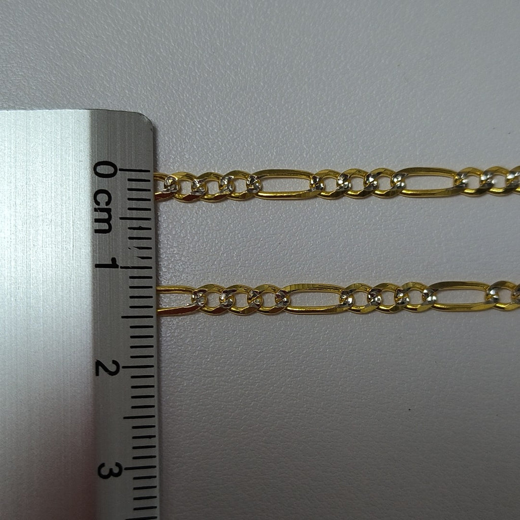 CADENAS 3X1 DIAMANTADA ORO 14K 55 CM 8.4 GR (NUEVO)