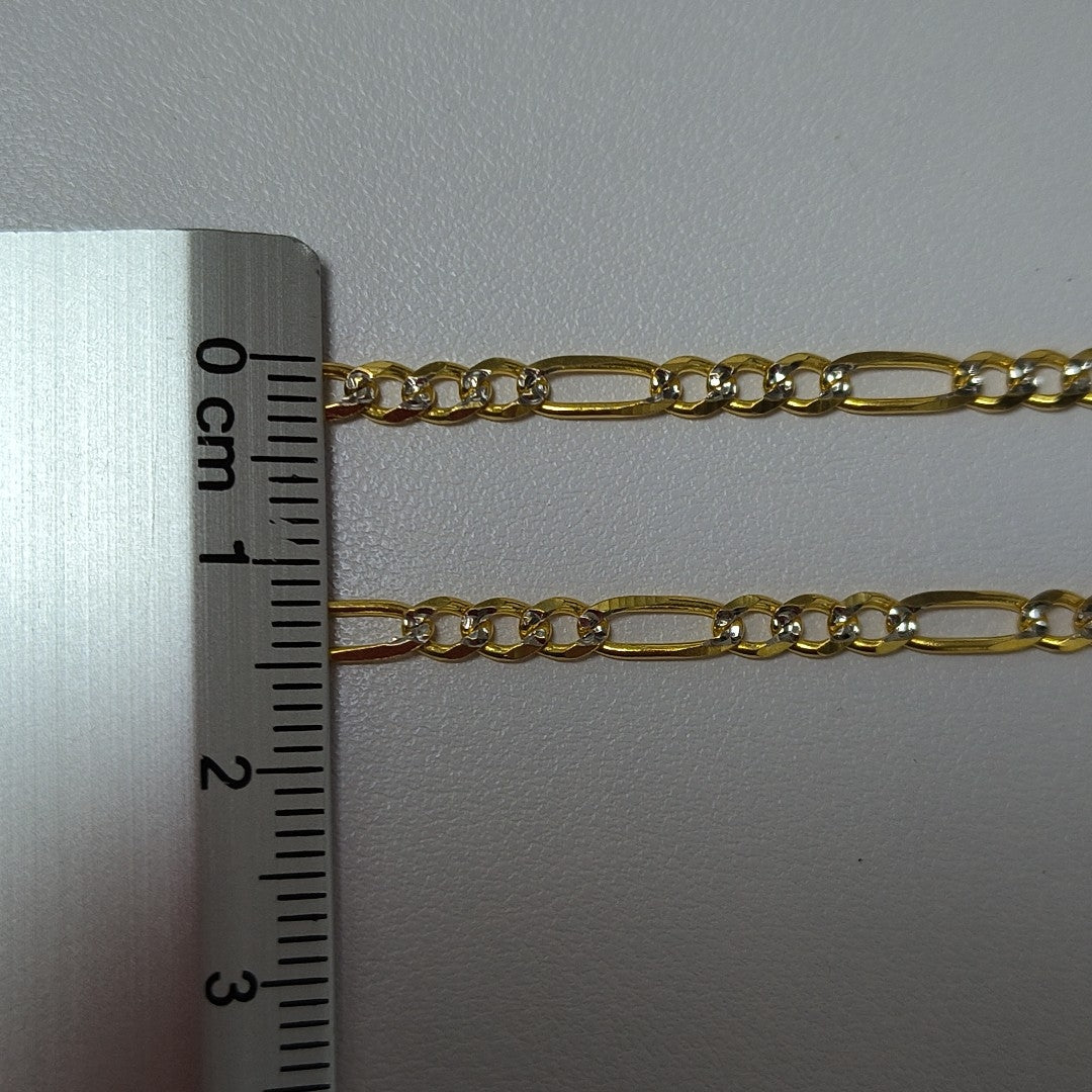 CADENAS 3X1 DIAMANTADA ORO 14K 55 CM 8.4 GR (NUEVO)