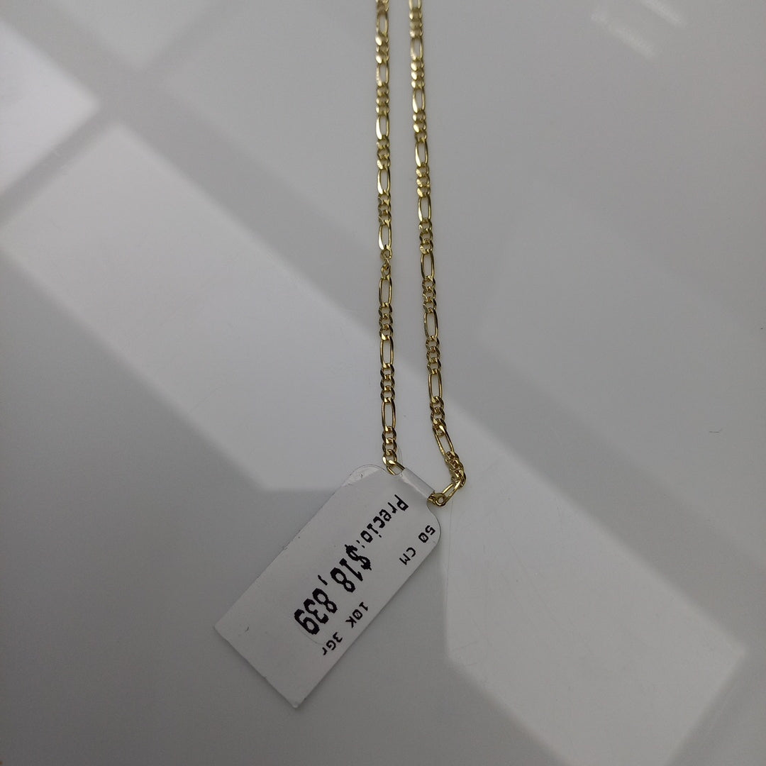 CADENAS TEJIDO 3X1 ORO 10K 50 CM 3 GR (NUEVO)