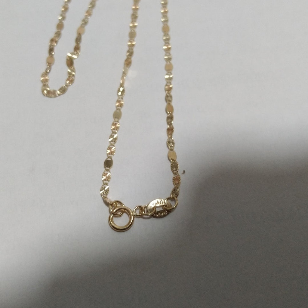 CADENAS TEJIDO GUCHI ORO 10K 55 CM 1.8 GR (NUEVO)