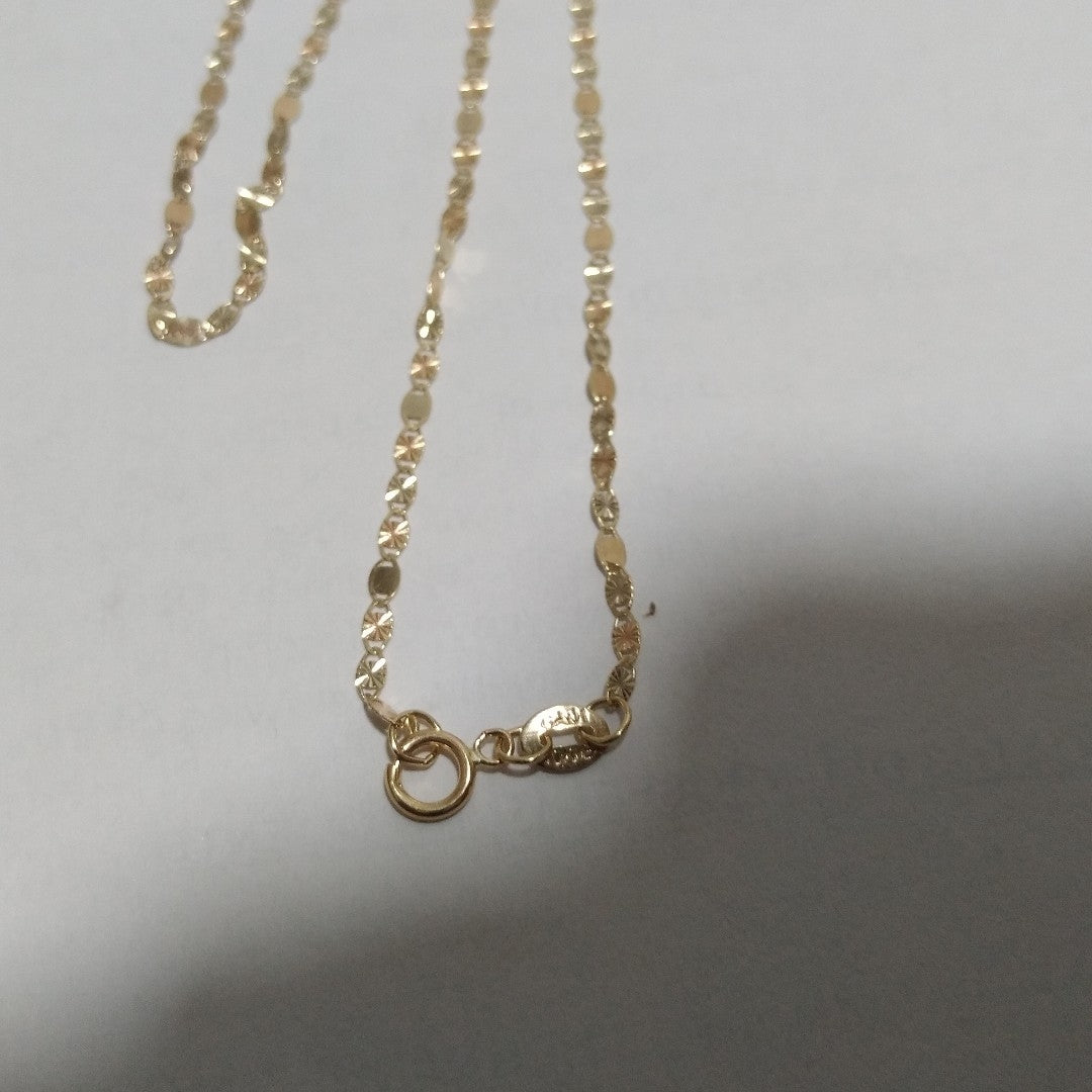 CADENAS TEJIDO GUCHI ORO 10K 55 CM 1.8 GR (NUEVO)