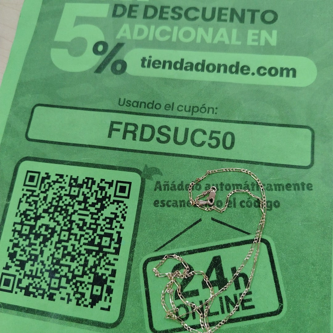 CADENAS 3X1 ORO 14K 55 CM 3.8 GR (NUEVO)