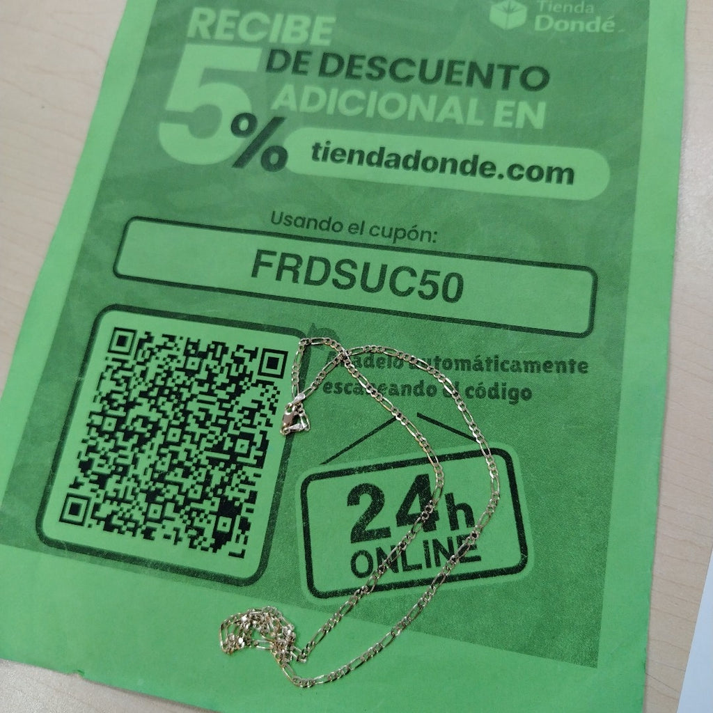 CADENAS 3X1 ORO 14K 55 CM 4.7 GR (NUEVO)