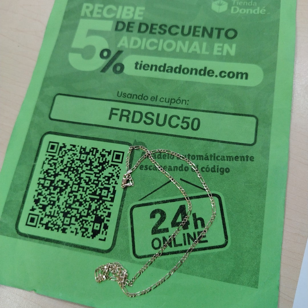 CADENAS 3X1 ORO 14K 55 CM 4.7 GR (NUEVO)