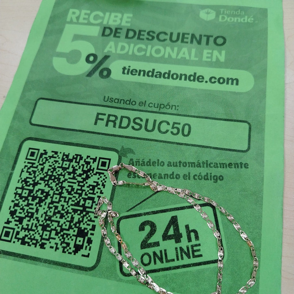 CADENAS GUCHI ORO 14K 55 CM 6.9 GR (NUEVO)