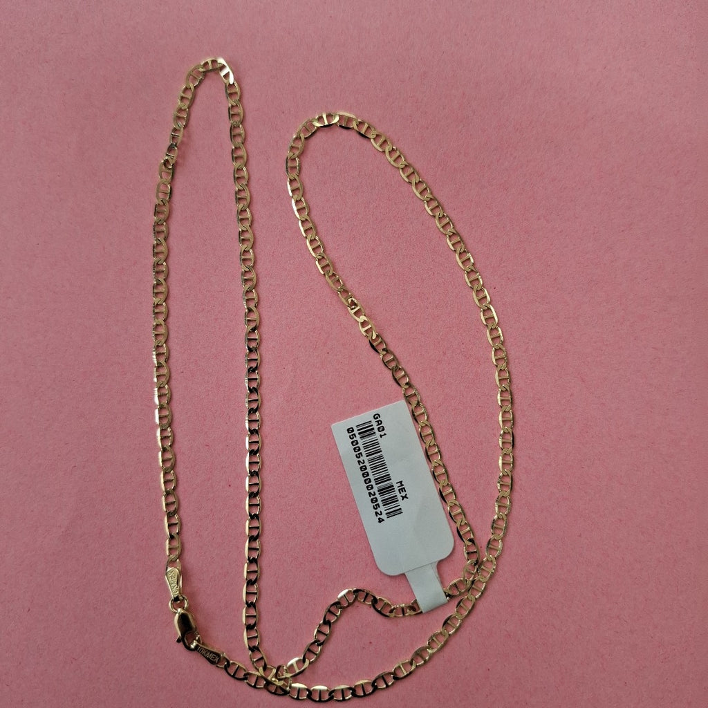 CADENAS TEJIDO GUCHI ORO 10K 55 CM 4.3 GR (NUEVO)