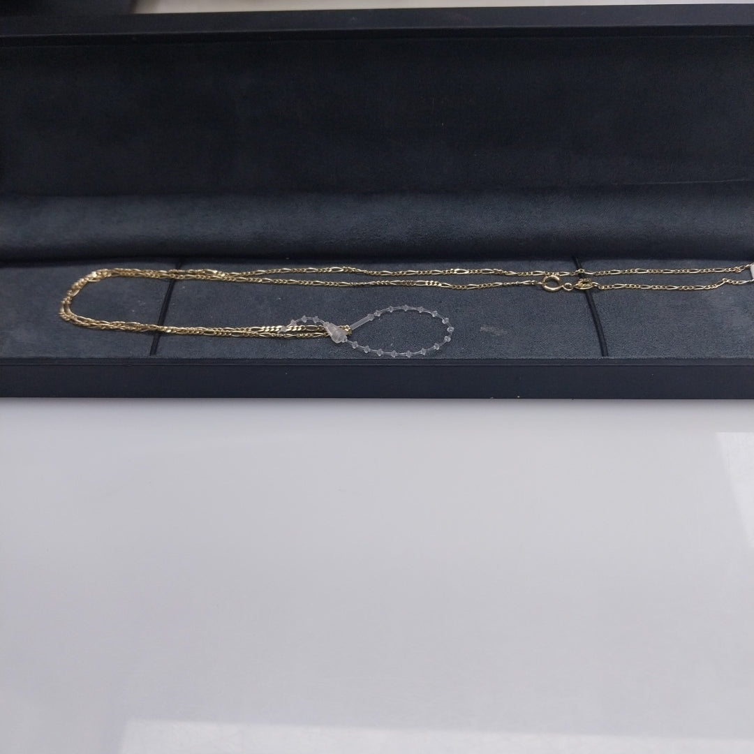 CADENAS TEJIDO 3X1 ORO 14K 55 CM 2.6 GR (NUEVO)
