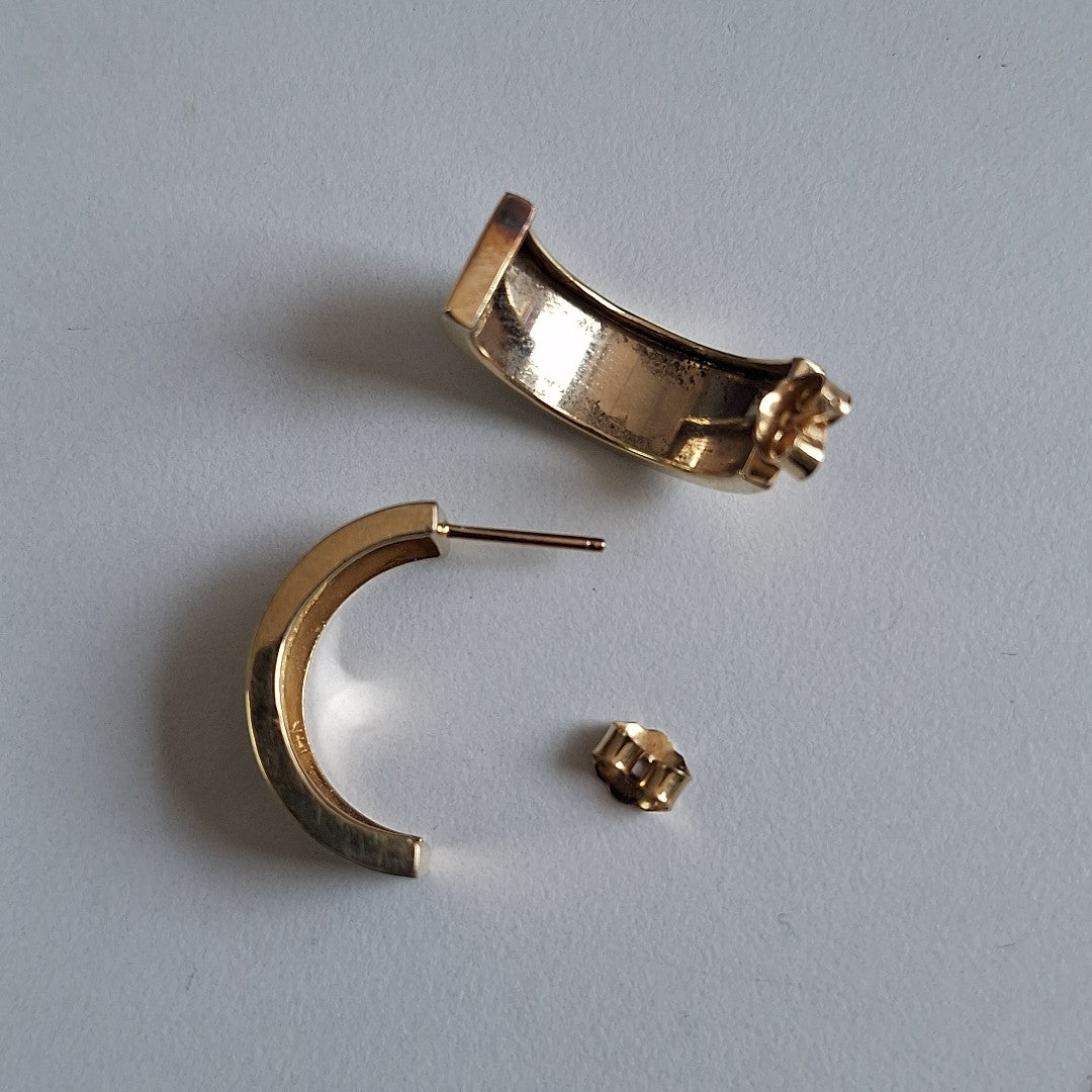 ARRACADAS PAR ORO 14 K 4.6 GRMS (SEMINUEVO)