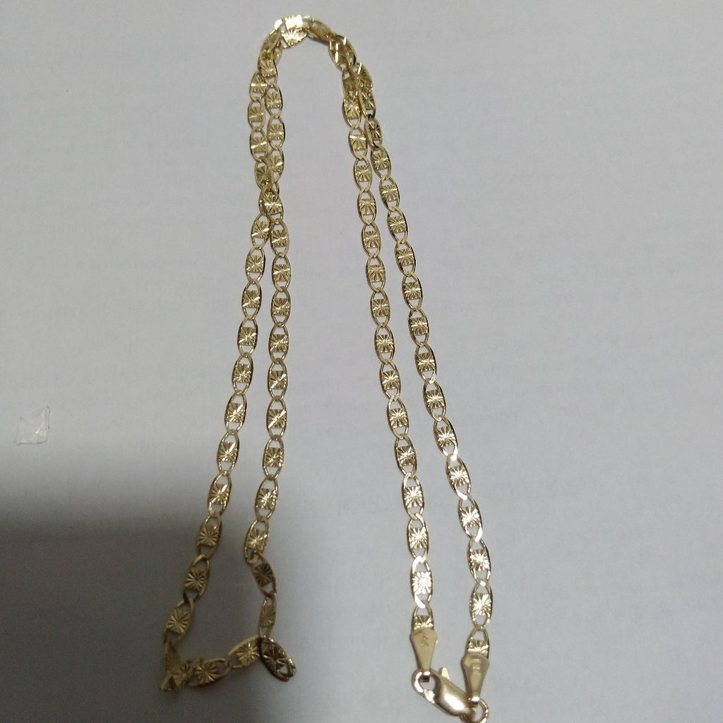 CADENAS TEJIDO GUCHI ORO 14K 55 CM 7 GR (NUEVO)