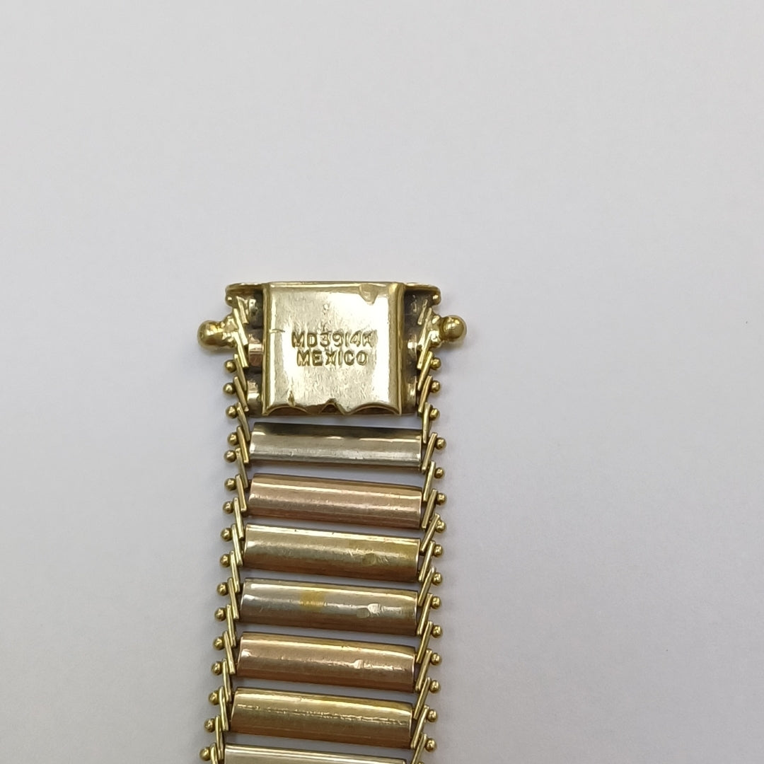 PULSERA ORO,ORO COMBINADO 14 K 26,30 GRMS (SEMINUEVO)