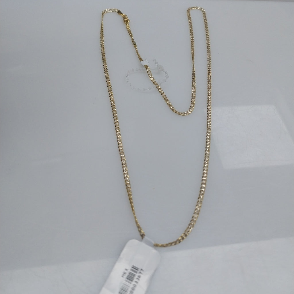 CADENAS BARBADA DIAMANTADA ORO 14K 60 CM 6.1 GR (NUEVO)
