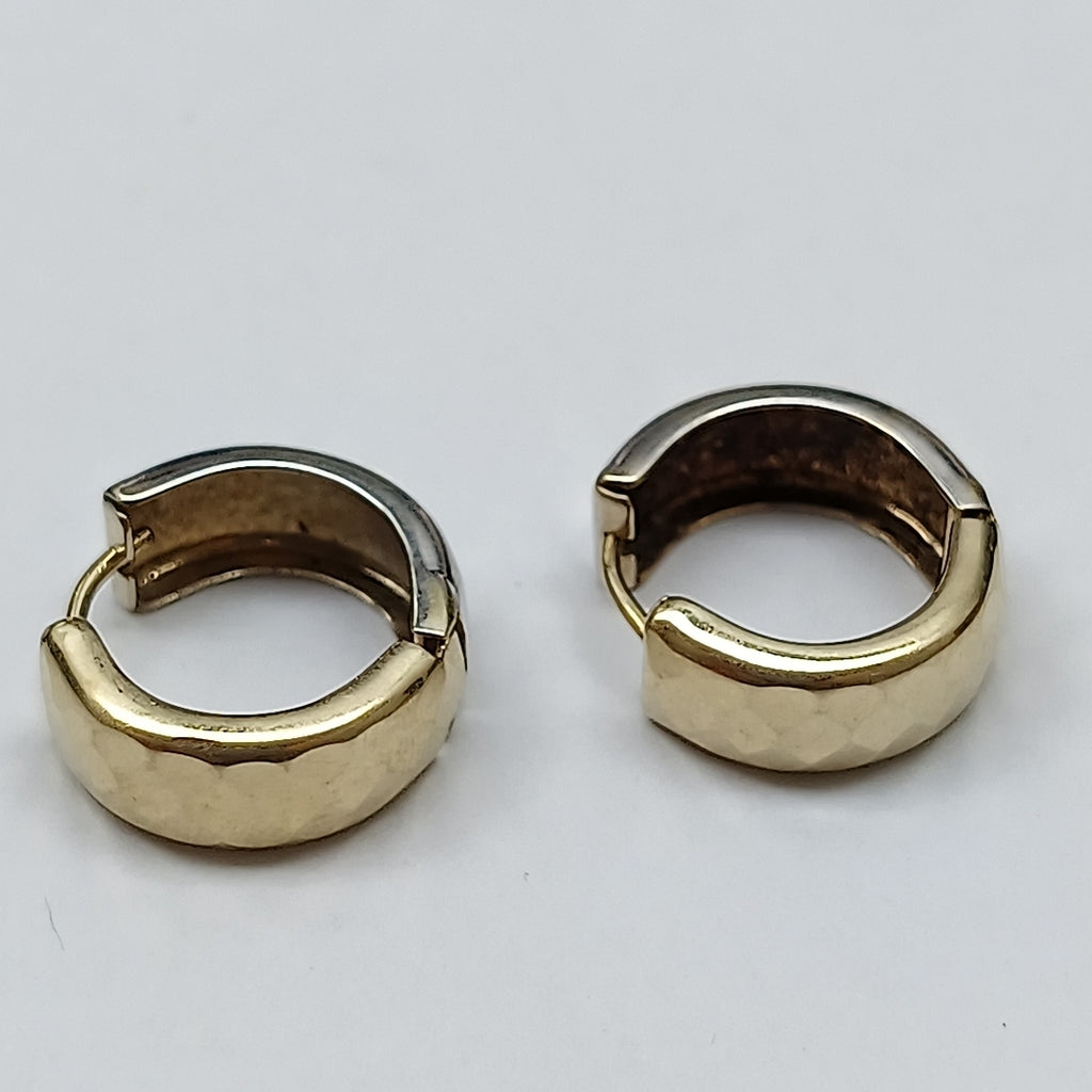 ARRACADAS PAR ORO COMBINADO 14 K 3,00 GRMS (SEMINUEVO)