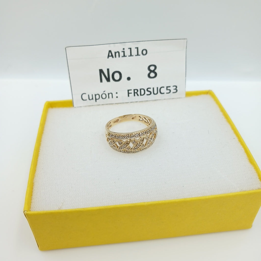 ANILLO ORO 14 K 3.1 GRMS (SEMINUEVO)